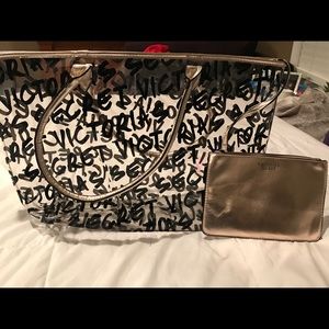 Victoria Secret tote with wristlet